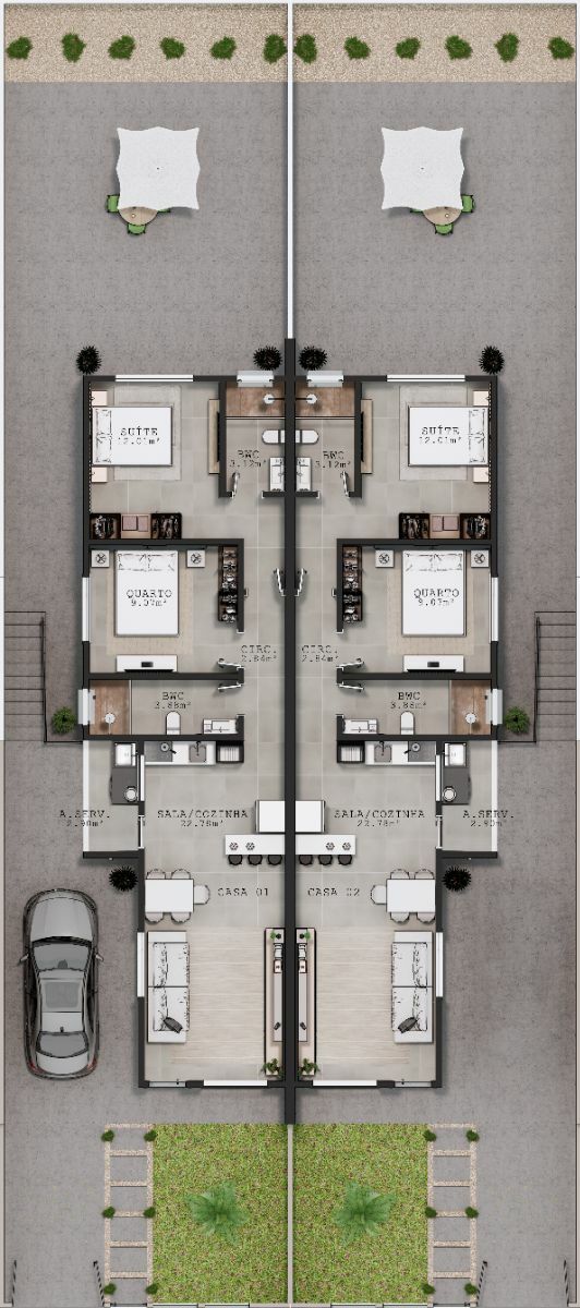 Casa, 2 quartos, 64 m² - Foto 1